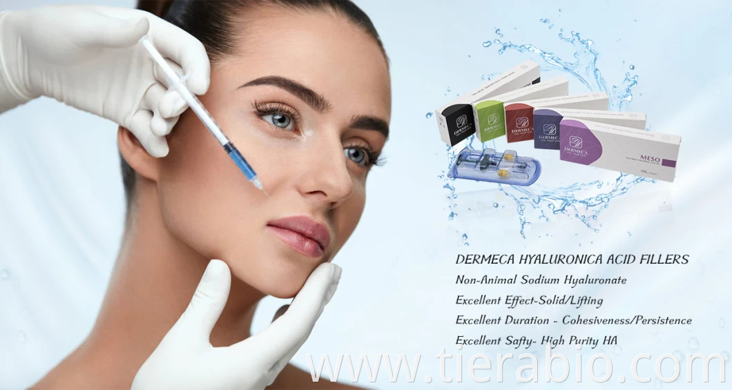 Dermeca 1ml Injectable Hyaluronic Acid Dermal Filler for Skin Filler